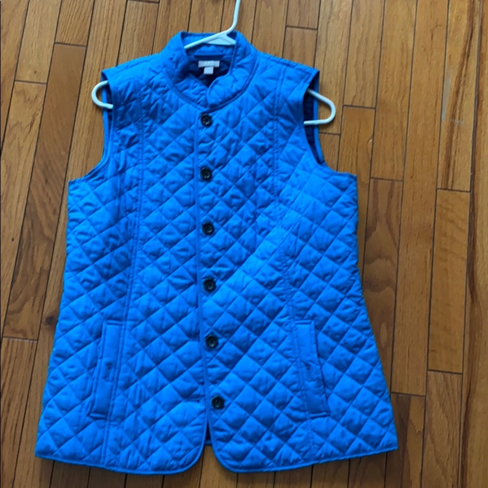 J Jill quilted button down vest
